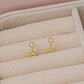 Arete balin oro laminado 18k  (ENVIO GRATIS)
