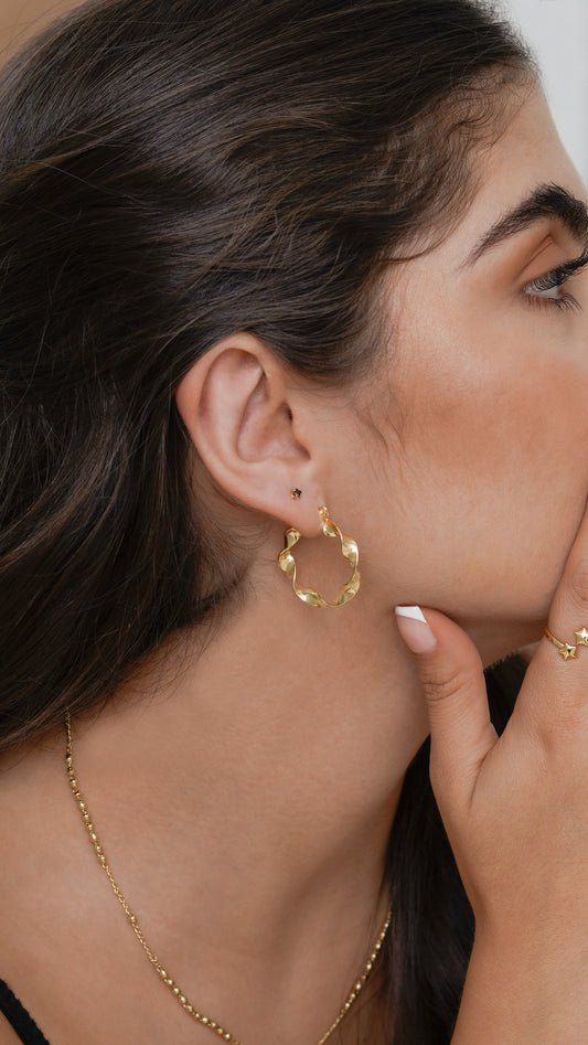 Candonga inspire 3cm  oro laminado 18k  (ENVIO GRATIS)