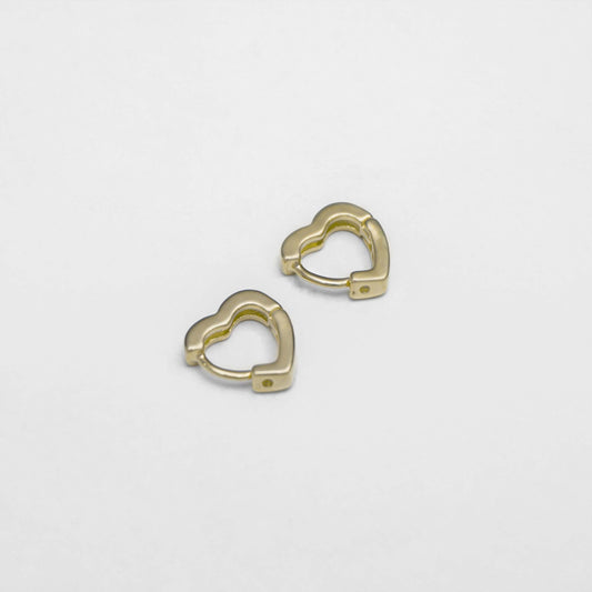 Candonga corazón en oro laminado 18k  (ENVIO GRATIS)