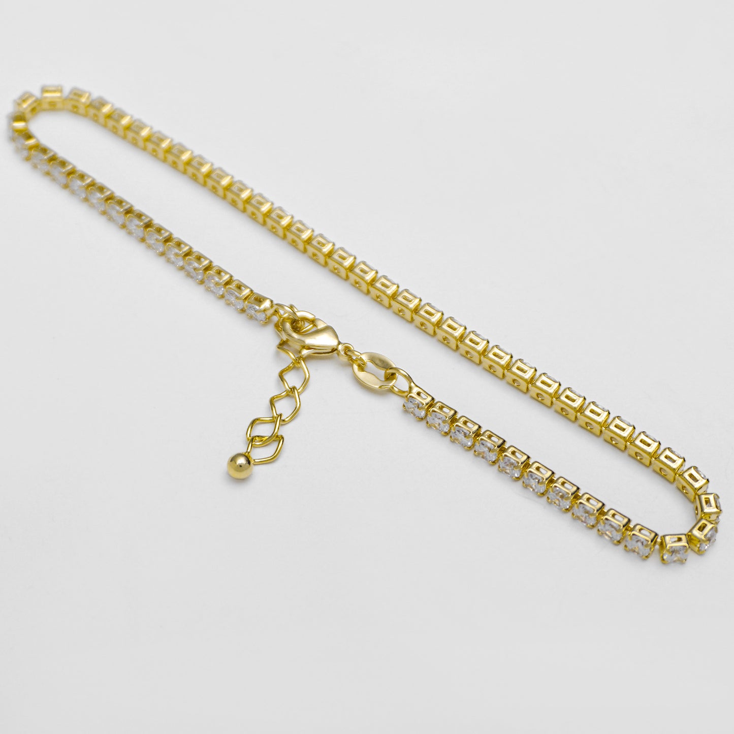 Tobillera Circonias Unisex 22 Cms + Extensor (ENVIO GRATIS)