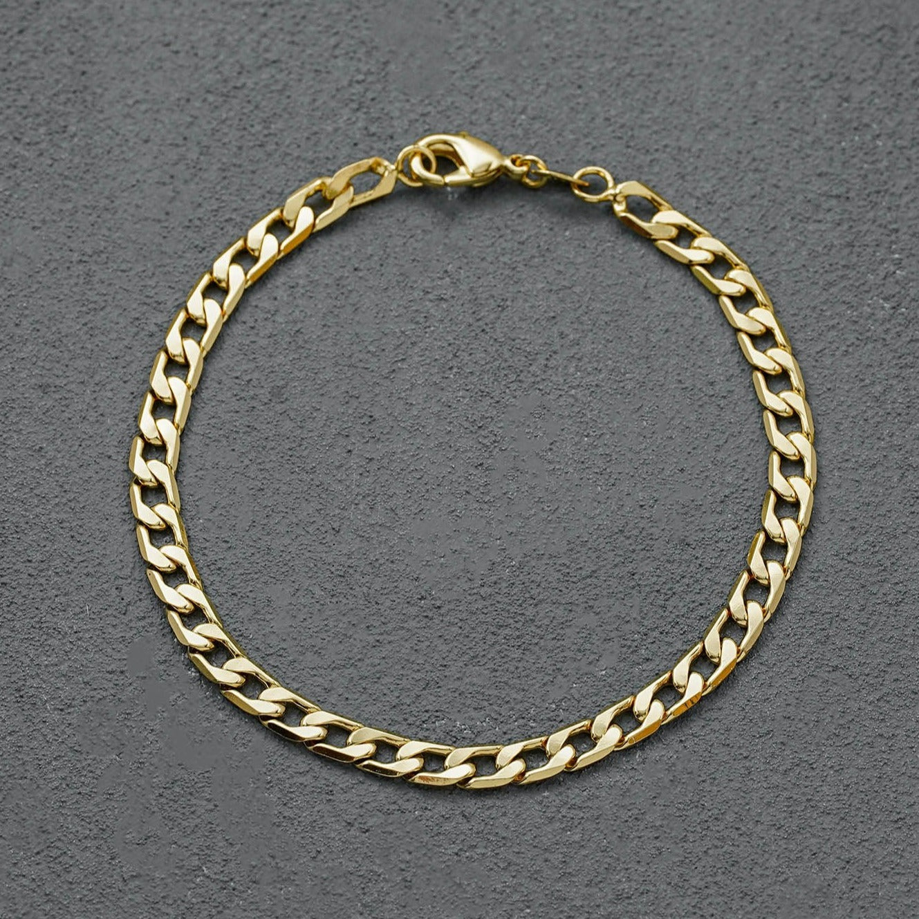 Pulsera Cubana Semigruesa 4mm 19.5cm (ENVIO GRATIS)