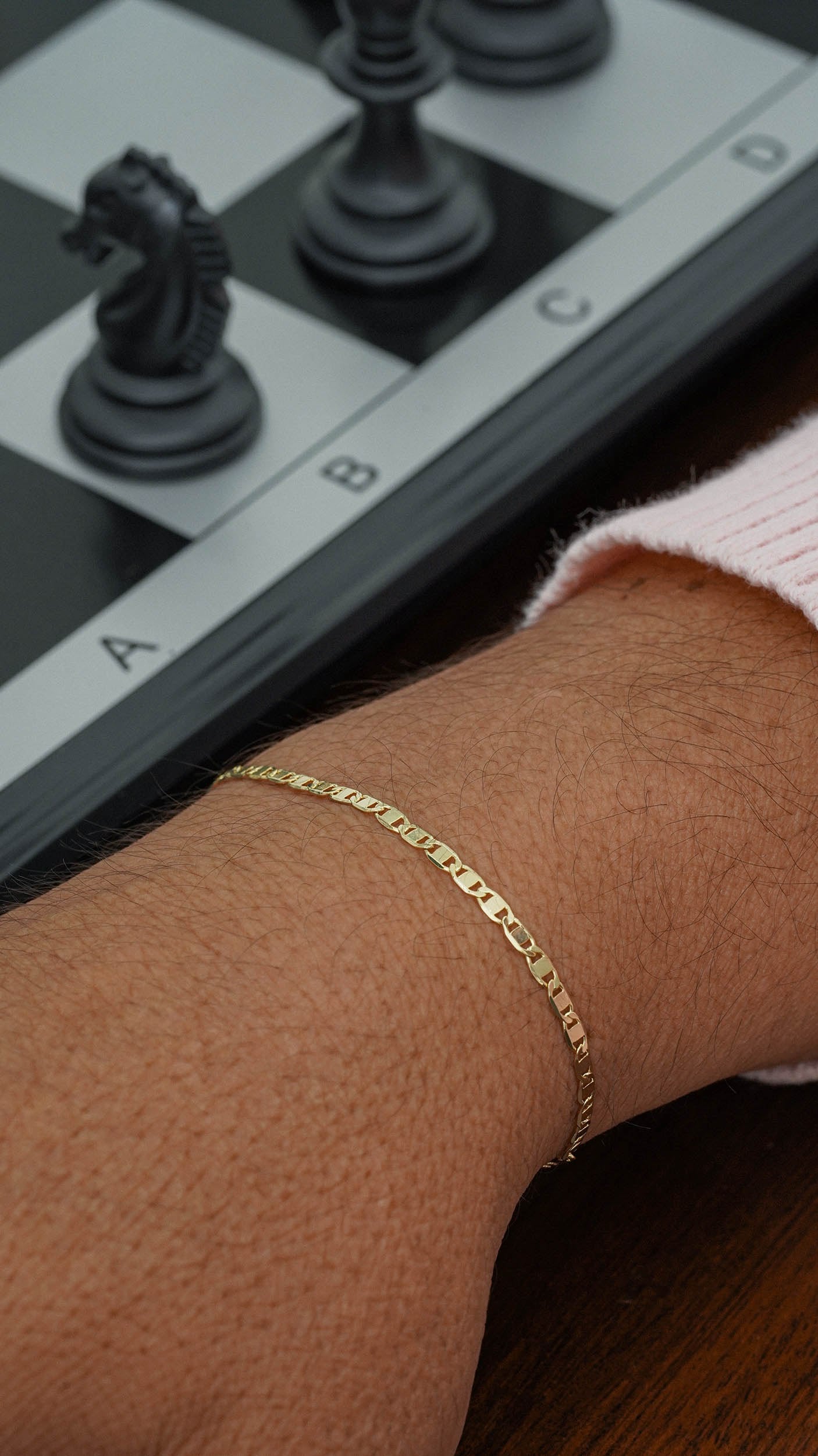 Pulsera Escalera Delgada Plana Lisa 19 cms (ENVIO GRATIS)