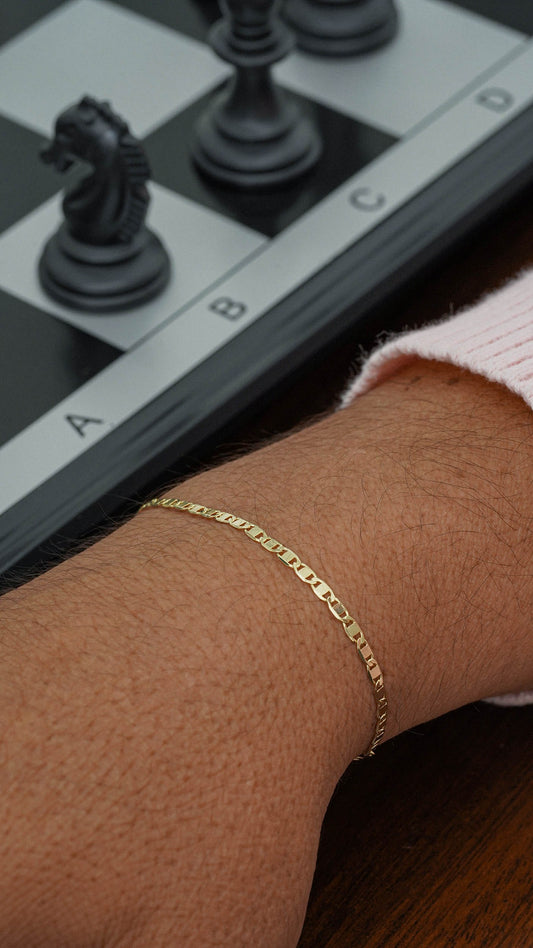 Pulsera Escalera Delgada Plana Lisa 19 cms (ENVIO GRATIS)